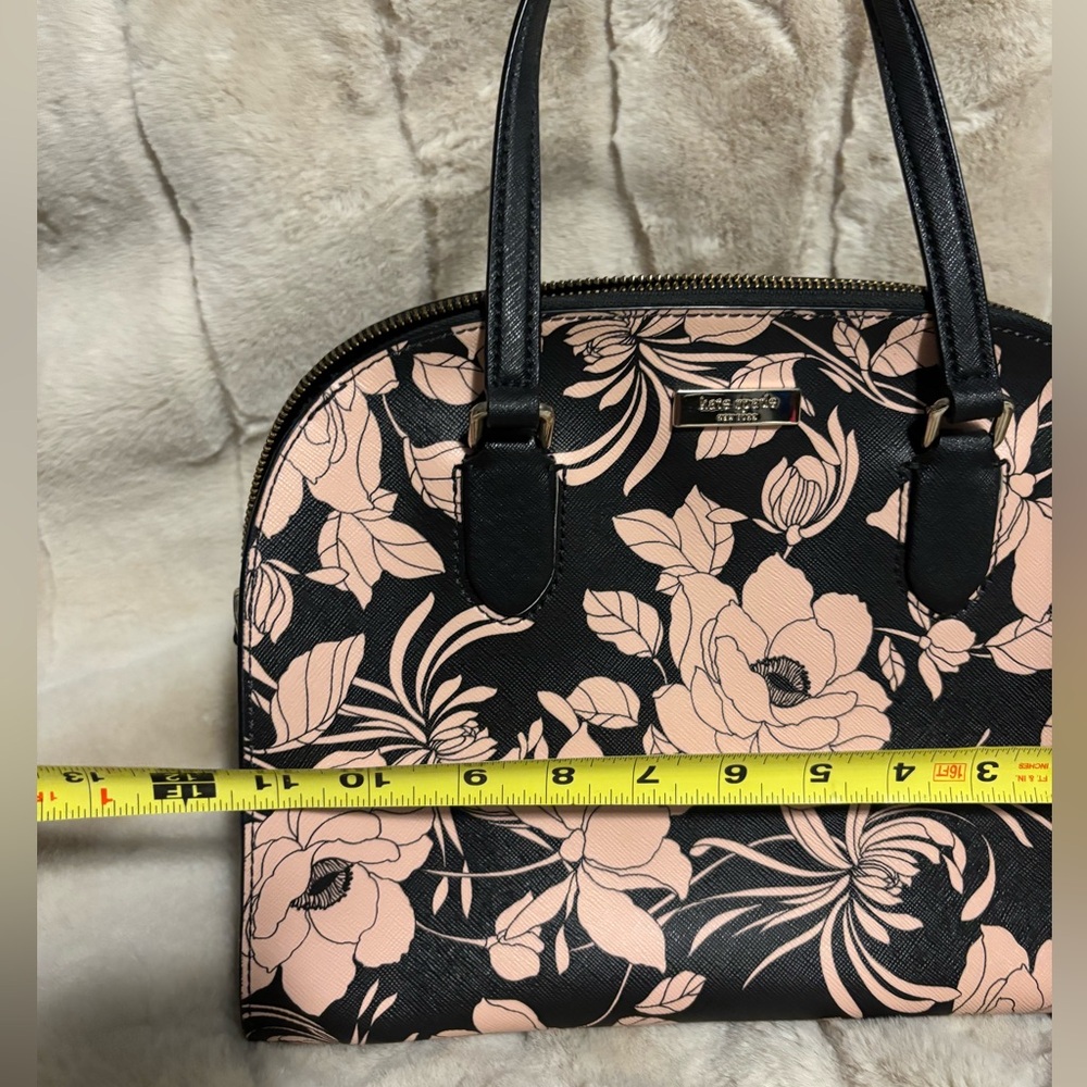 Kate Spade Black and Pink Gardinia Satchel in saffiano leather - Picture 4 of 5